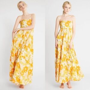 Mille Polly Maxi Dress in Retro Floral Medium NWT